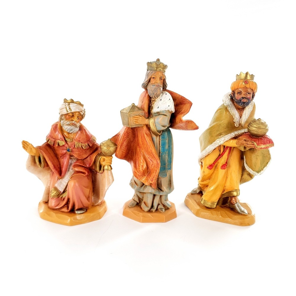 Vtg 1992 Fontanini Italy 3 Wise Men Kings 5" Figurines Melchior Gaspar Balthazar